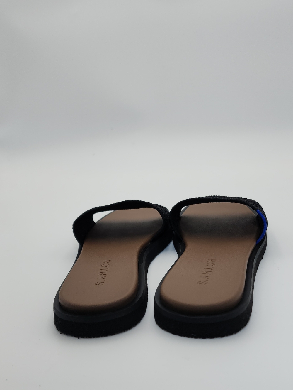 Rothy's The Slide Sandals in Black Crochet Size 8, like new - Picture 5 of 15